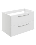 Fame X 794mm 2 Drawer Wall Unit (exc. Basin) - White Gloss - small image