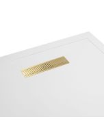 Brushed Brass Waste Cover for Linea Tray - Small Image
