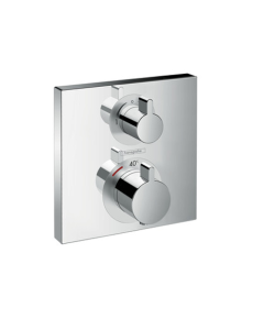 Ecostat Square Thermostat for concealed installation for 2 functions