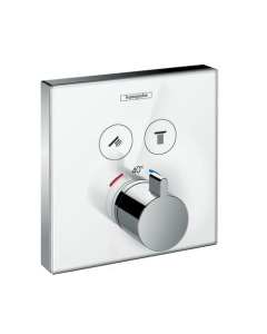 ShowerSelect Glass Thermostat for concealed installation for 2 functions