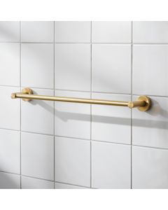 Miller Bond Brushed Brass Towel Rail - Small Image