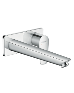 Talis E Single lever basin mixer for concealed installation wall-mounted with spout 22.5 cm