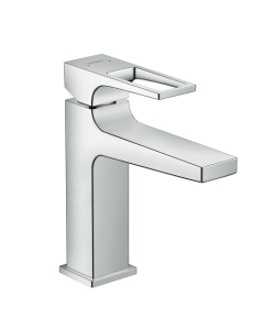 Metropol Single lever basin mixer 110 with loop handle and push-open waste set