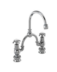 Burlington Anglesey Regal 2H Arch Basin Mixer Curved Spout For B14/B16 Basins Only Small Image
