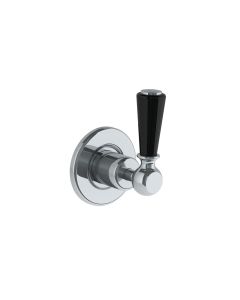 Lefroy Brooks Classic Black Lever Conc 2 Way Diverter - Chrome - Small Image