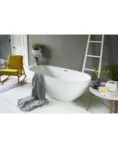 Brook 2 - 1670mm freestanding bath - 1660 x 580 x 820mm - Small Image