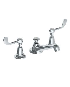 Lefroy Brooks Classic Connaught Lever 3 Hole Basin Mixer & Puw - Chrome - Small Image