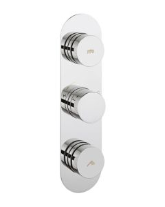Dial Central Thermostatic Shower Valve with 2 Way Diverter 