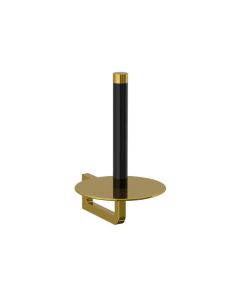 Lefroy Brooks Fifth Spare Toilet Paper Holder - Polished Brass - Small Image