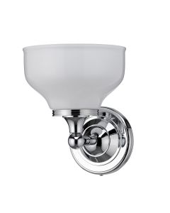 Burlington Round Base, Frosted Cup  Glass Shade - Chrome Small Image