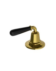 Lefroy Brooks La Chapelle D/M 2 Way Diverter With Black Torpedo Levers Ant Gold - Small Image