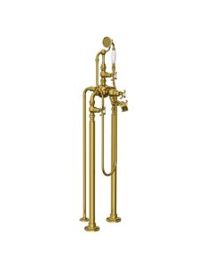 Lefroy Brooks La Chapelle Bsm With Standpipes - Antique Gold - Small Image