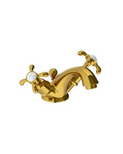 Lefroy Brooks La Chapelle Mono Basin Mixer With Puw - Antique Gold - Small Image