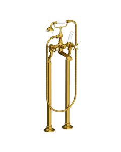 Lefroy Brooks Classic Bsm With Standpipes - Antique Gold - Small Image