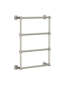 Lefroy Brooks Classic W/M Towel Rail 84X69Cm D/F - Brushed Nickel - Small Image