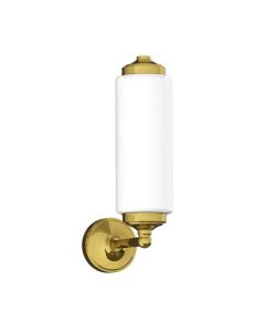 Lefroy Brooks Classic Tubular Wall Light - Antique Gold - Small Image