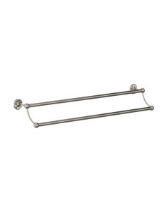 Lefroy Brooks Classic Edwardian 762Mm Double Towel Rail - Nickel - Small Image