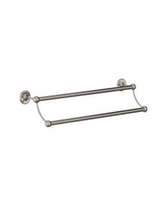 Lefroy Brooks Classic Edwardian 508Mm Double Towel Rail - Nickel - Small Image
