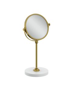 Lefroy Brooks Classic Edwardian Vanity Mirror - Antique Gold - Small Image