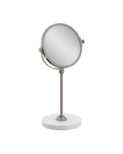 Lefroy Brooks Classic Edwardian Vanity Mirror - Nickel - Small Image