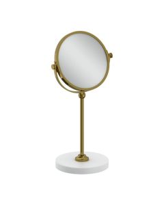 Lefroy Brooks Classic Edwardian Vanity Mirror - Polished Brass - Small Image