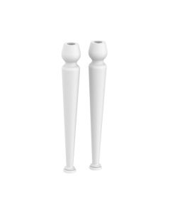 Lefroy Brooks La Chapelle Pair Of Console Basin Legs - White - Small Image