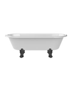Lefroy Brooks Ashcombe 1937X 927Mm Double Ended Bath With Overflow - Gloss White - Small Image