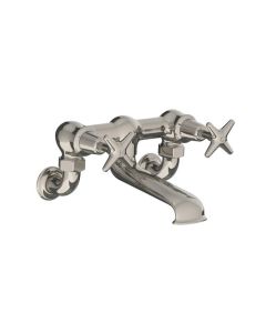 Lefroy Brooks Connaught W/M Bath Filler With Star Handles - Nickel - Small Image