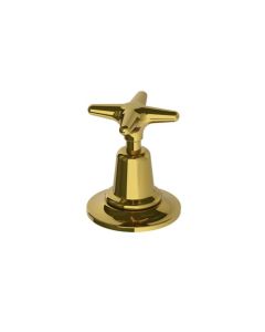 Lefroy Brooks Classic D/M 2 Way Diverter With Star Handles - Antique Gold - Small Image