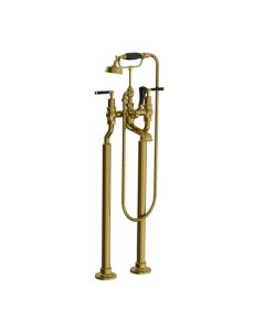 Lefroy Brooks Mackintosh Black Lever Bsm With Standpipes - Polished Brass - Small Image