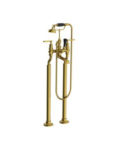 Lefroy Brooks Mackintosh Lever Bsm With Standpipes - Antique Gold - Small Image