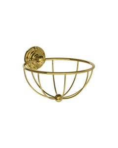 Lefroy Brooks Belle Aire W/M Circular Sponge Basket - Antique Gold - Small Image