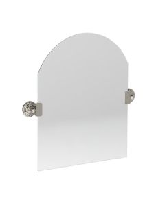 Lefroy Brooks Belle Aire Dome Top Tilting Mirror - Nickel - Small Image