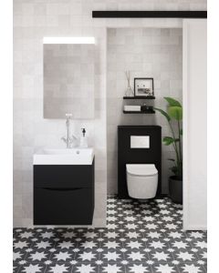 Toilet Cistern Surround Black Matt - Small Image