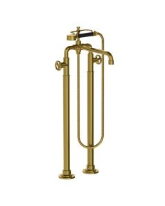 Lefroy Brooks Ten Ten Handwheel Bsm With Standpipes - Polished Brass - Small Image