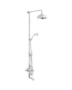 3 Outlet Exposed Shower Column with Bath Spout - Small Image