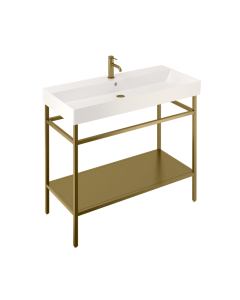Frame Stand For 1000 Basin - Brushed Brass Small Image
